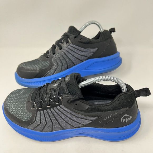 Wolverine Work Shoe Steel Toe Size 9W Women’s Non-Slip Black Blue Sneakers - Picture 2 of 10